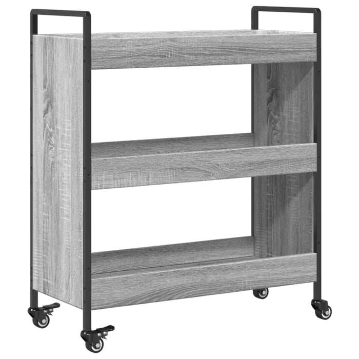 Kitchen Trolley Grey Sonoma 70x30x82 cm Engineered Wood