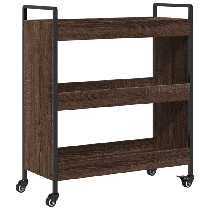 Kitchen Trolley Brown Oak 70x30x82 cm Engineered Wood