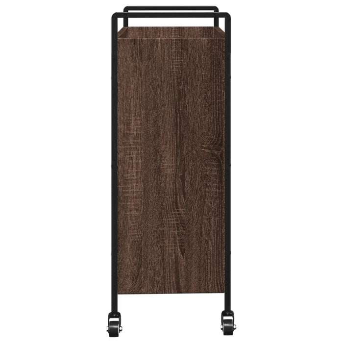 Kitchen Trolley Brown Oak 70x30x82 cm Engineered Wood