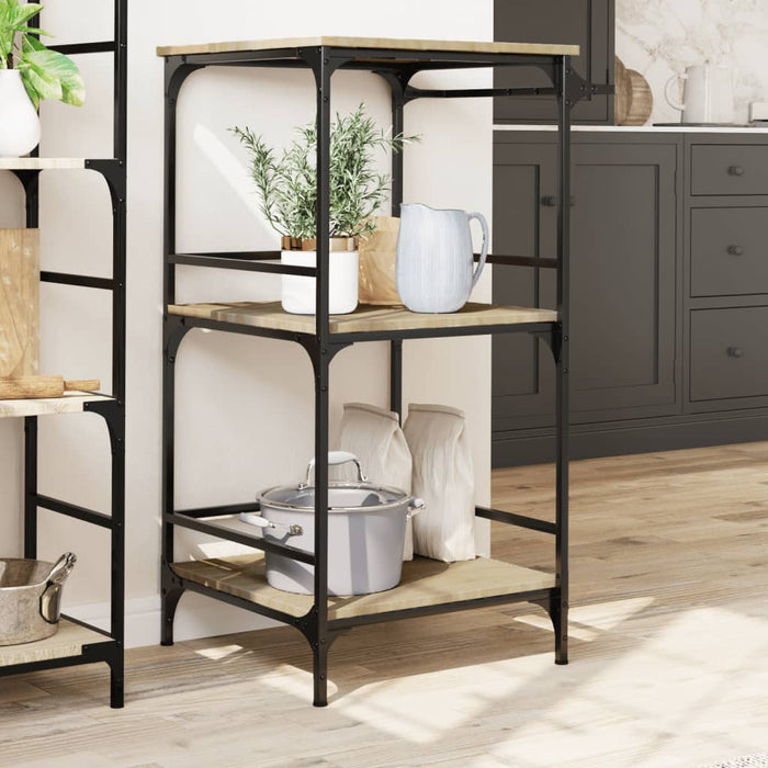 Kitchen Trolley Sonoma Oak 60.5x50x105 cm Engineered Wood