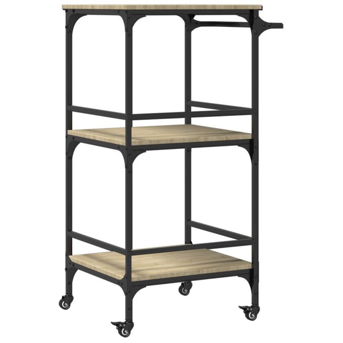 Kitchen Trolley Sonoma Oak 60.5x50x105 cm Engineered Wood