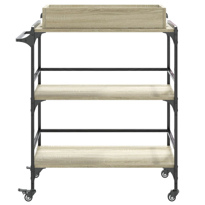 Kitchen Trolley Sonoma Oak 81.5x41x92.5 cm Engineered Wood