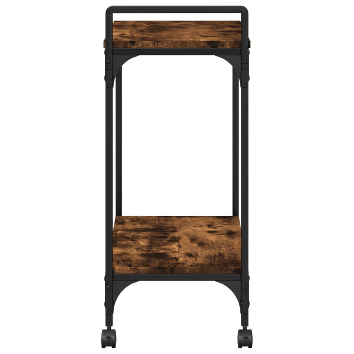 Kitchen Trolley Smoked Oak 60.5x31x72.5 cm Engineered Wood