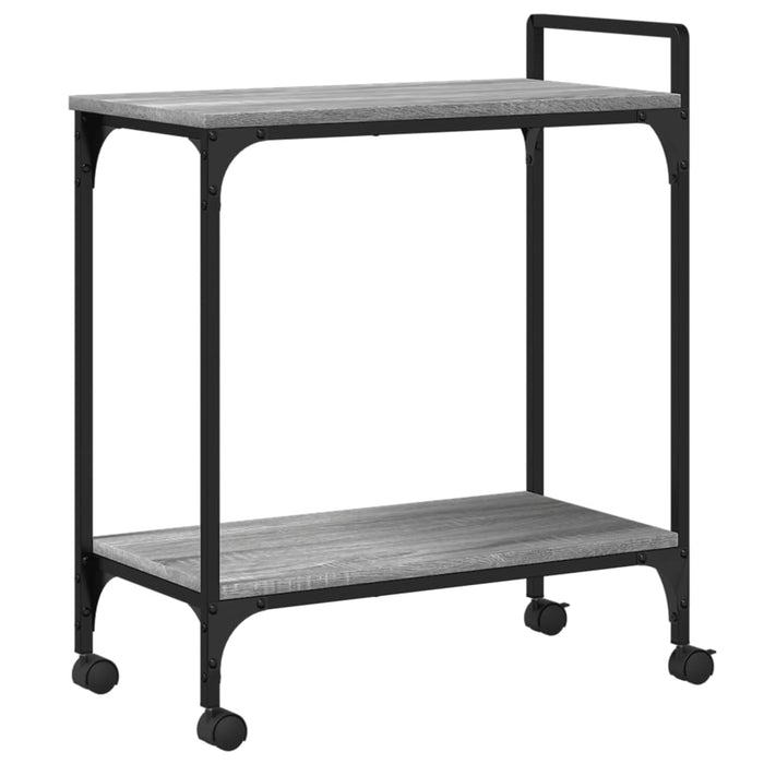 Kitchen Trolley Grey Sonoma 60.5x31x72.5 cm Engineered Wood