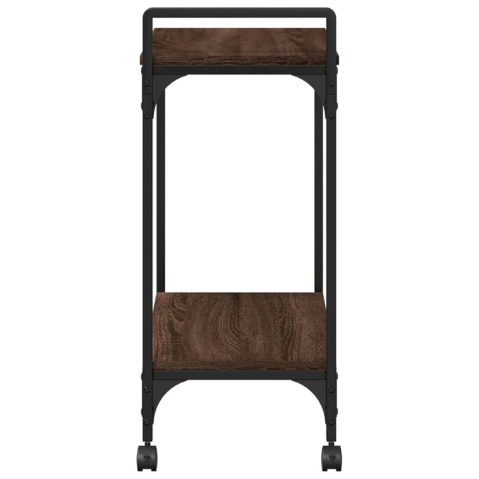 Kitchen Trolley Brown Oak 60.5x31x72.5 cm Engineered Wood