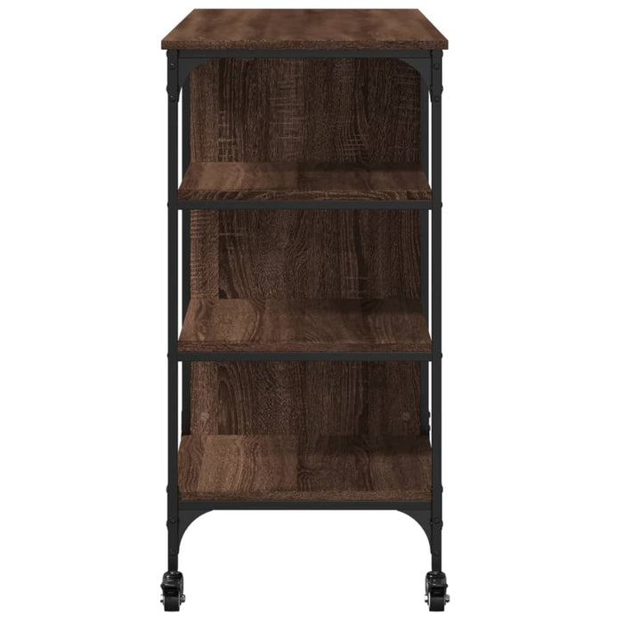 Kitchen Trolley Brown Oak 100x45x89.5 cm Engineered Wood