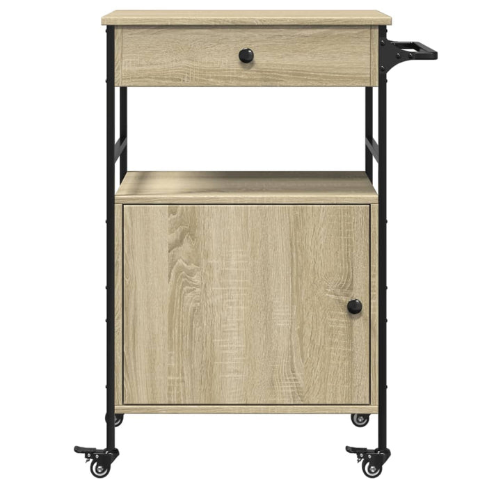 Kitchen Trolley Sonoma Oak 56x43x89.5 cm Engineered Wood