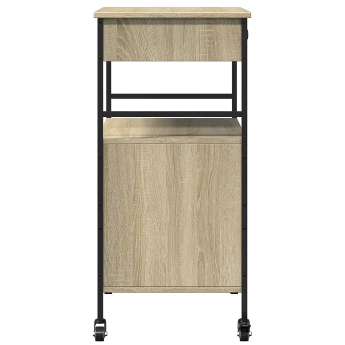 Kitchen Trolley Sonoma Oak 56x43x89.5 cm Engineered Wood