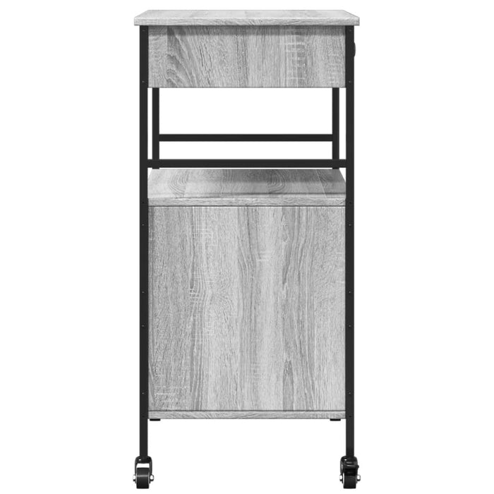 Kitchen Trolley Grey Sonoma 56x43x89.5 cm Engineered Wood