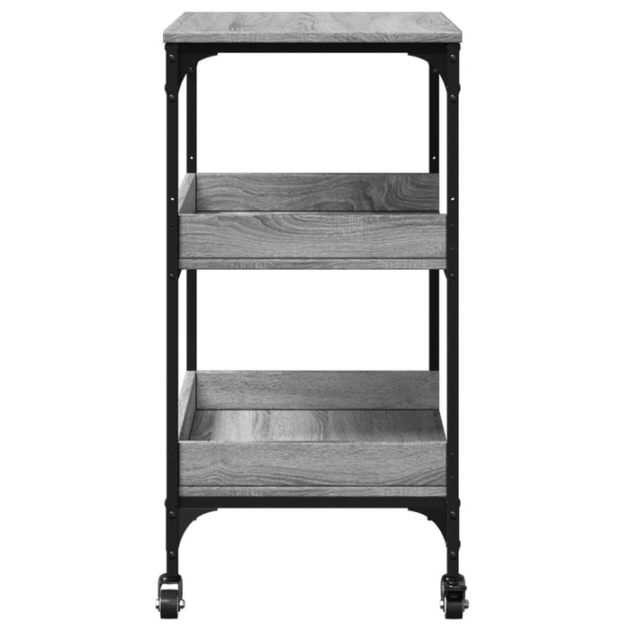 Kitchen Trolley Grey Sonoma 60x41x80.5 cm Engineered Wood