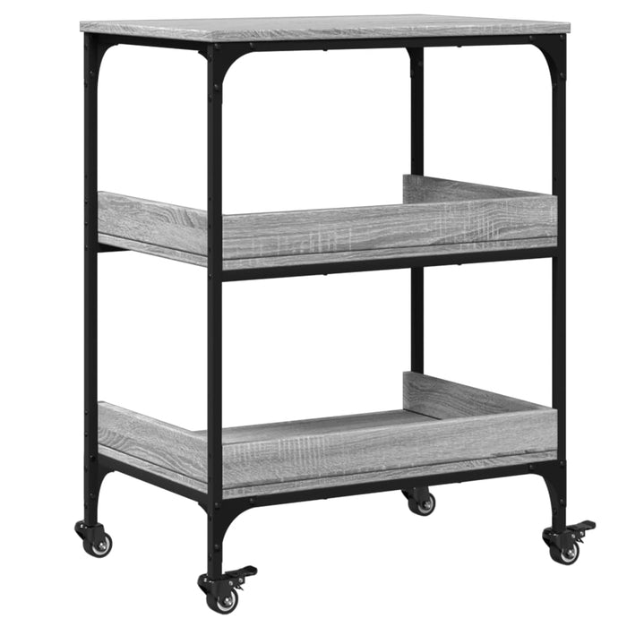 Kitchen Trolley Grey Sonoma 60x41x80.5 cm Engineered Wood