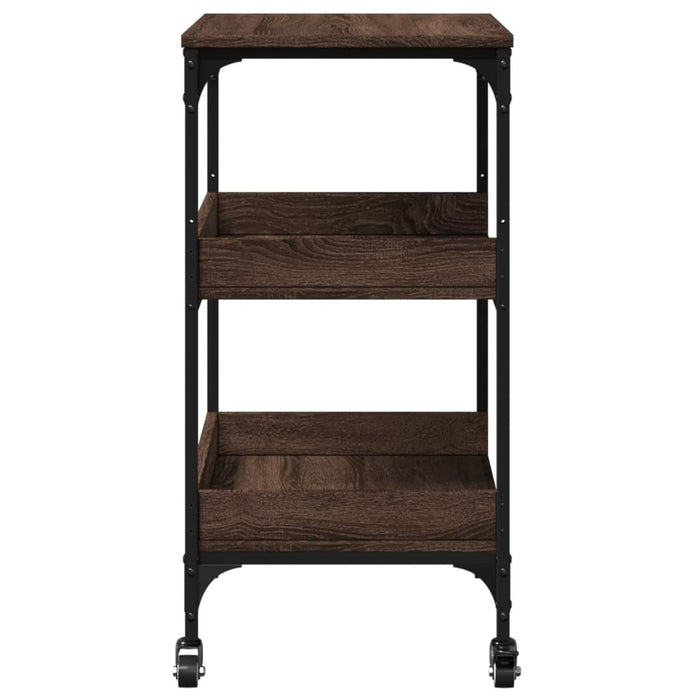 Kitchen Trolley Brown Oak 60x41x80.5 cm Engineered Wood