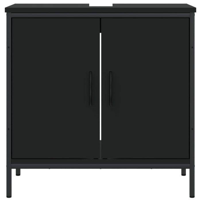 Bathroom Sink Cabinet Black 60x30x60 cm Engineered Wood