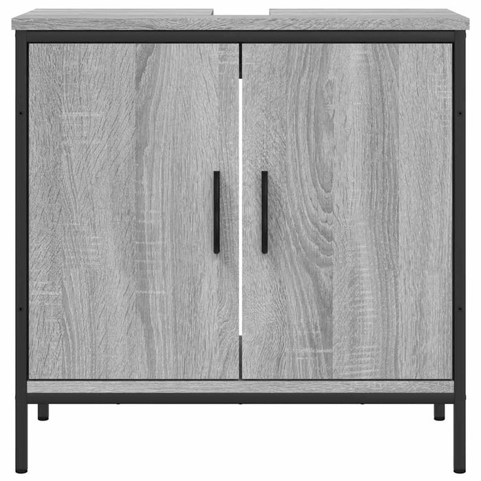 Bathroom Sink Cabinet Grey Sonoma 60x30x60 cm Engineered Wood