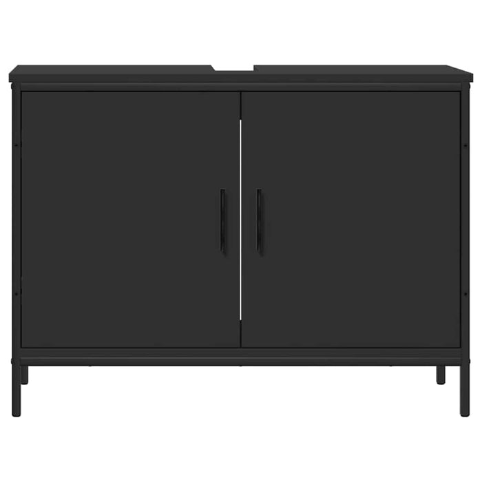 Bathroom Sink Cabinet Black 80x30x60 cm Engineered Wood