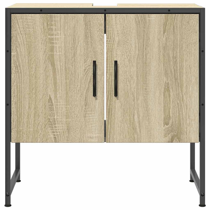 Bathroom Sink Cabinet Sonoma Oak 60x33x60 cm Engineered Wood