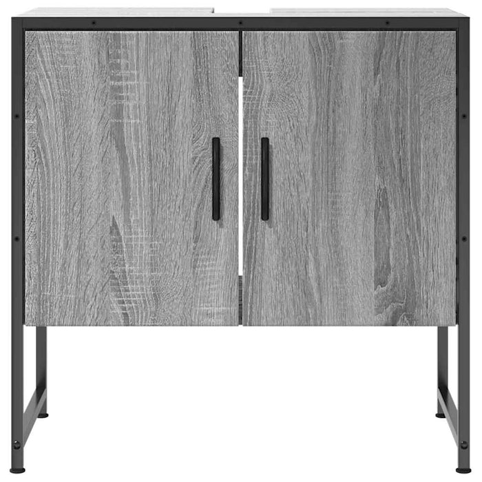 Bathroom Sink Cabinet Grey Sonoma 60x33x60 cm Engineered Wood