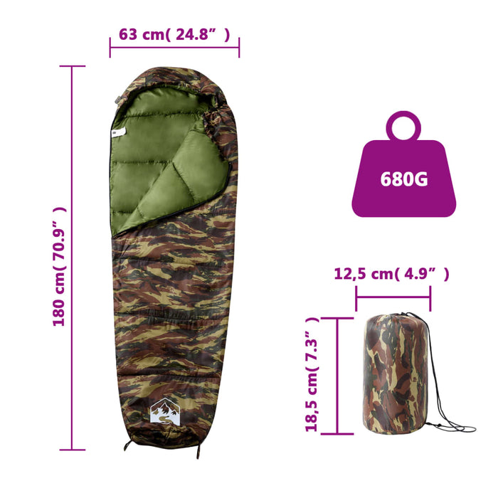 Mummy Sleeping Bag for Adults Camping 3 Seasons