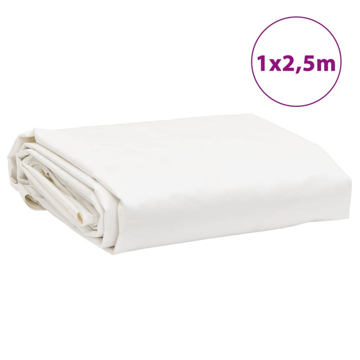 Prelata alba 1x2,5 m 650 g/m²