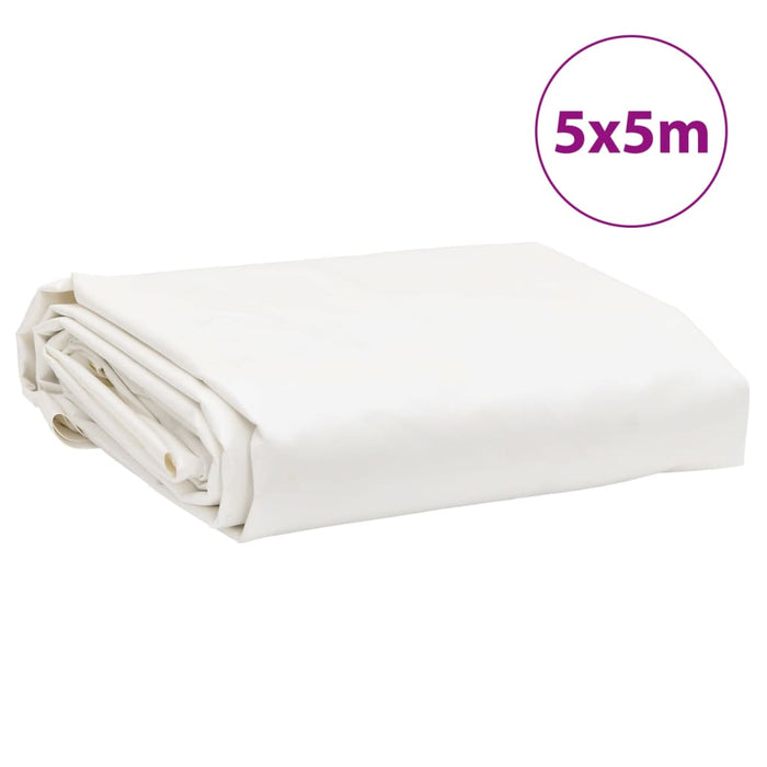 Prelata alba 5x5 m 650 g/m²