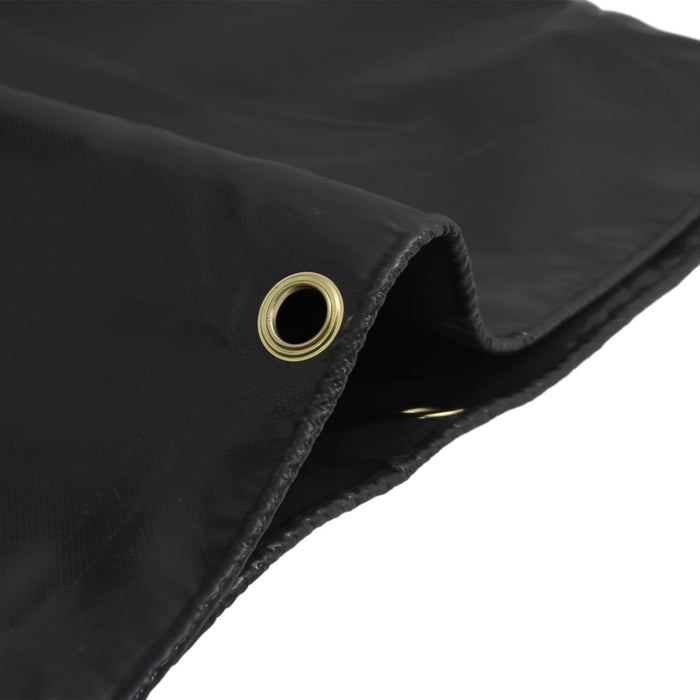 Tarpaulin Black 1x2.5 m 650 g/m²