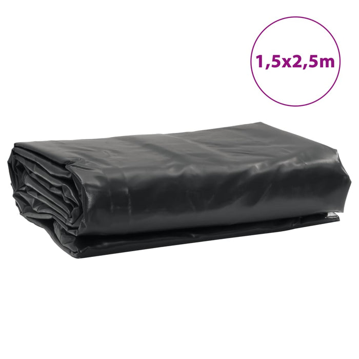 Prelata neagra 1,5x2,5 m 650 g/m²