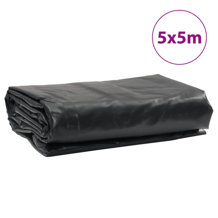 Tarpaulin Black 5x5 m 650 g/m²