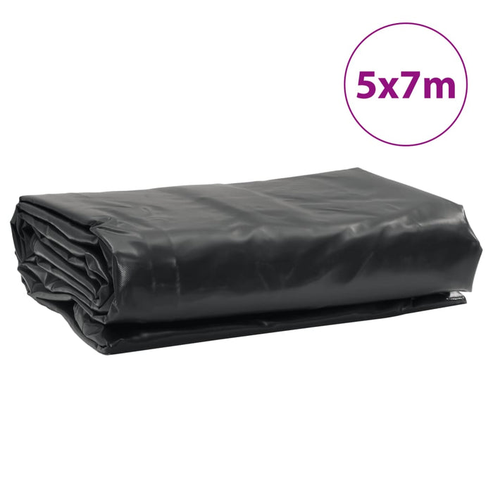 Prelata neagra 5x7 m 650 g/m²