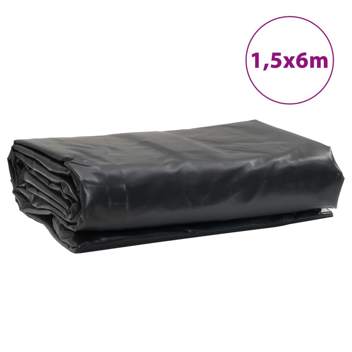 Tarpaulin Anthracite 1.5x6 m 650 g/m²