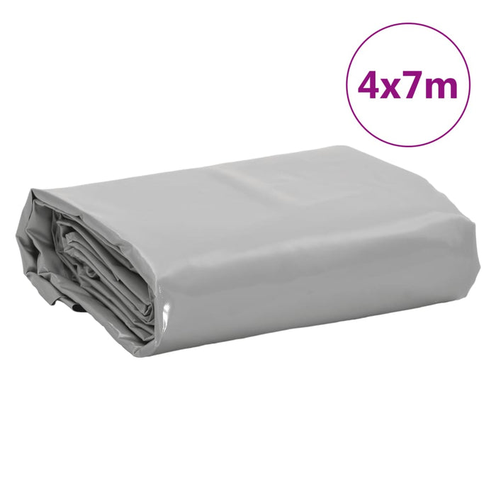 Prelata gri 4x7 m 650 g/m²