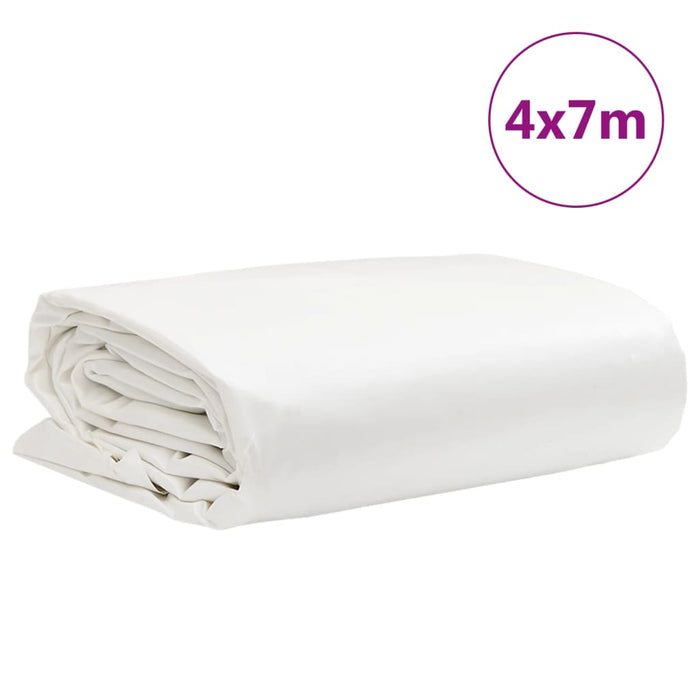 Prelata alba 4x7 m 650 g/m²