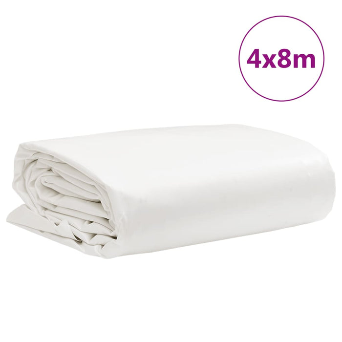 Prelata alba 4x8 m 650 g/m²