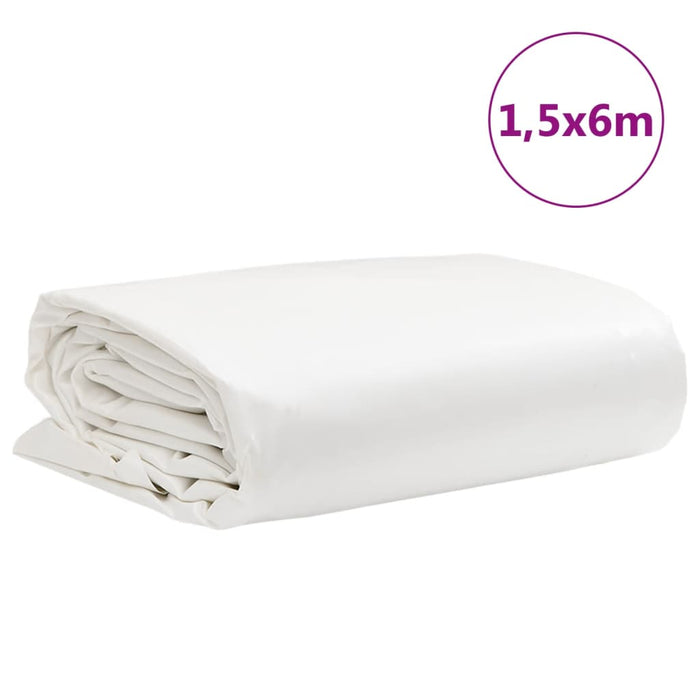 Prelata alba 1,5x6 m 650 g/m²