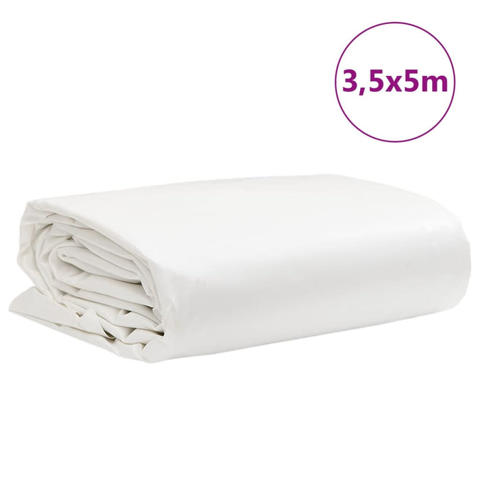 Prelata alba 3,5x5 m 650 g/m²