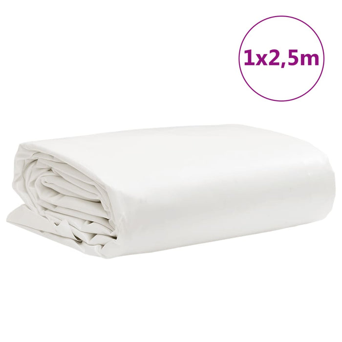 Prelata alba 1x2,5 m 650 g/m²