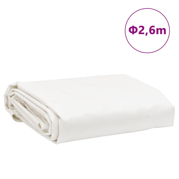 Prelata alba Ø 2,6 m 650 g/m²