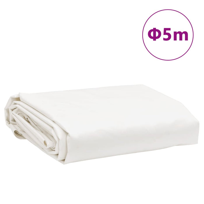 Prelata alba Ø 5 m 650 g/m²