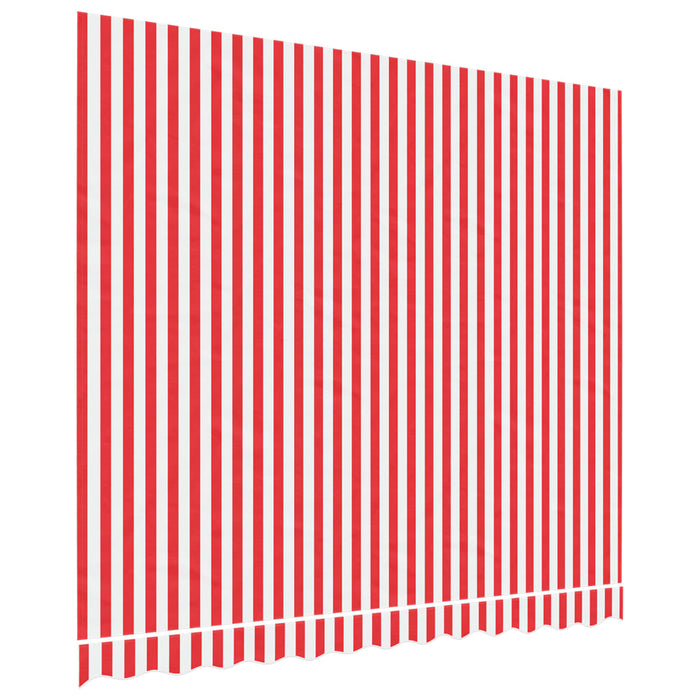 Replacement Fabric for Awning Red and White Stripe 3x2.5 m