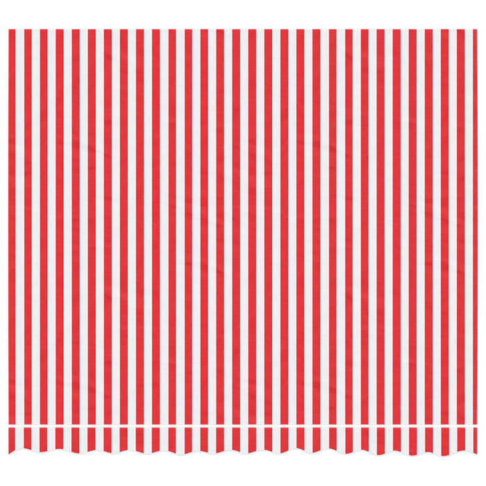 Replacement Fabric for Awning Red and White Stripe 3x2.5 m