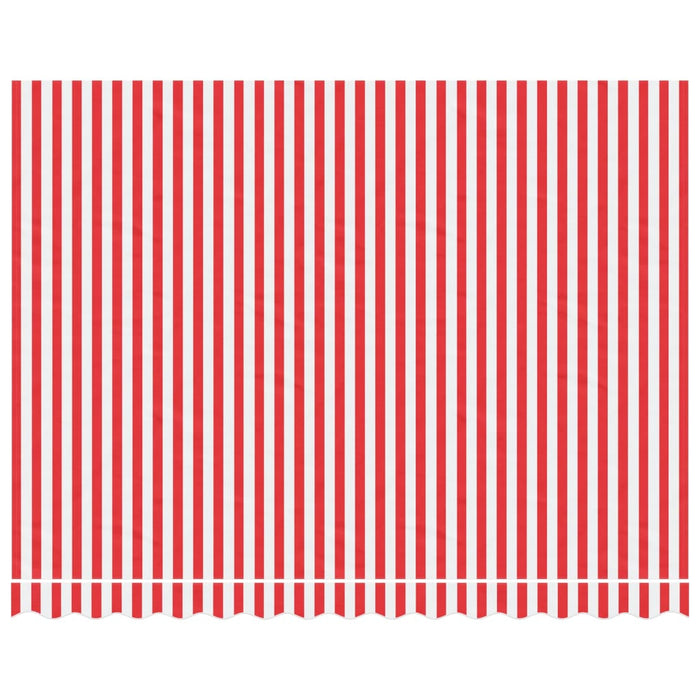 Replacement Fabric for Awning Red and White Stripe 3.5x2.5 m