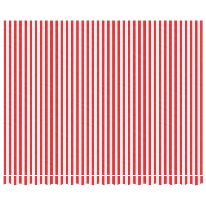 Replacement Fabric for Awning Red and White Stripe 4x3 m