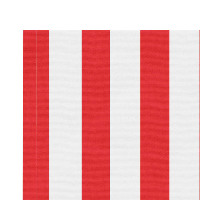 Replacement Fabric for Awning Red and White Stripe 4x3 m