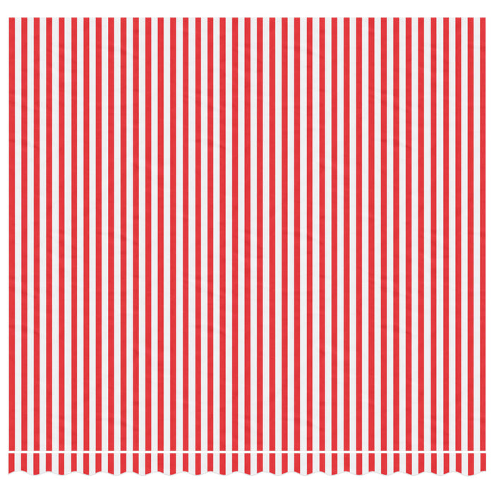 Replacement Fabric for Awning Red and White Stripe 4x3.5 m