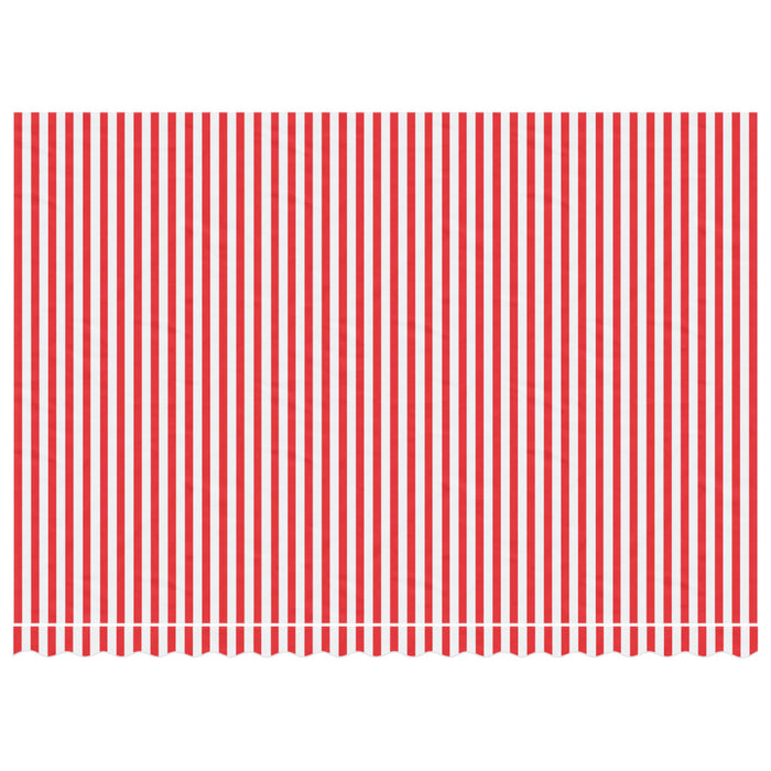 Replacement Fabric for Awning Red and White Stripe 4.5x3 m