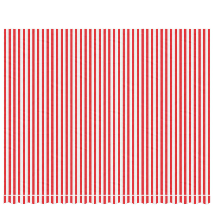 Replacement Fabric for Awning Red and White Stripe 4.5x3.5 m