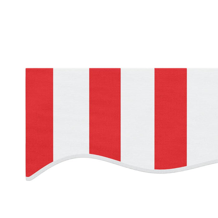 Replacement Fabric for Awning Red and White Stripe 4.5x3.5 m