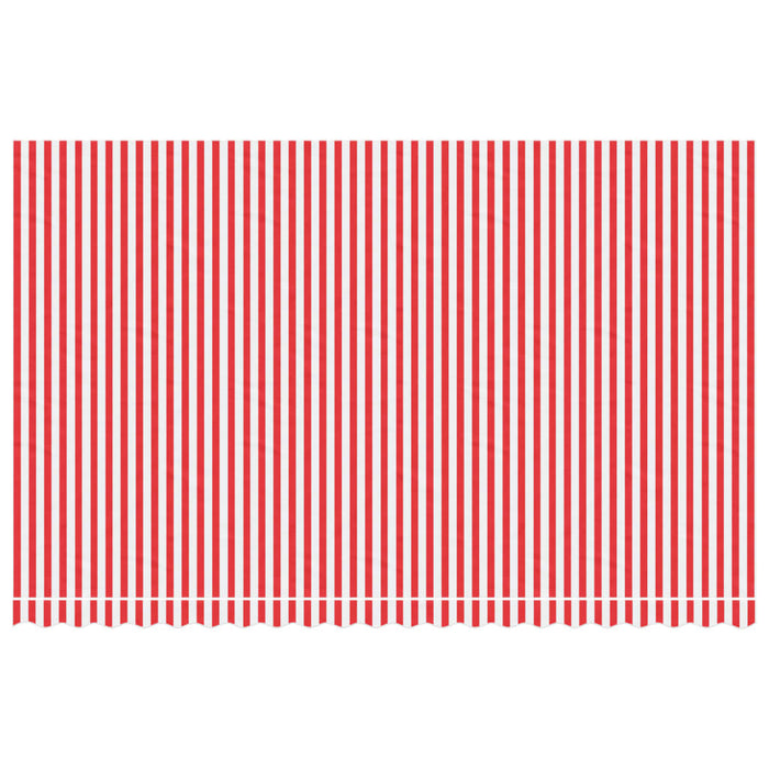 Replacement Fabric for Awning Red and White Stripe 5x3 m