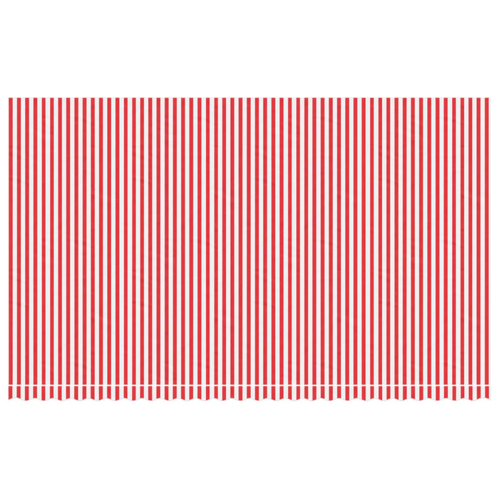 Replacement Fabric for Awning Red and White Stripe 6x3.5 m