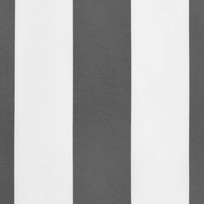 Replacement Fabric for Awning Valance Anthracite and White Stripe 5 m