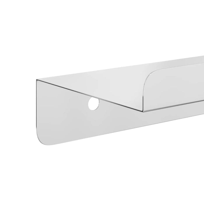 Wall Shelves 3 pcs Silver Stainless Steel